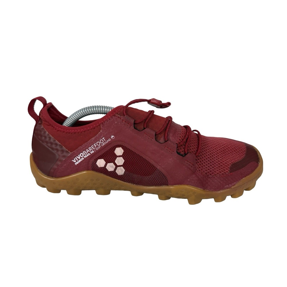 VivoBarefoot Mens Primus Trail SG Runner Size EU 43 US 10 ? Red Read Description